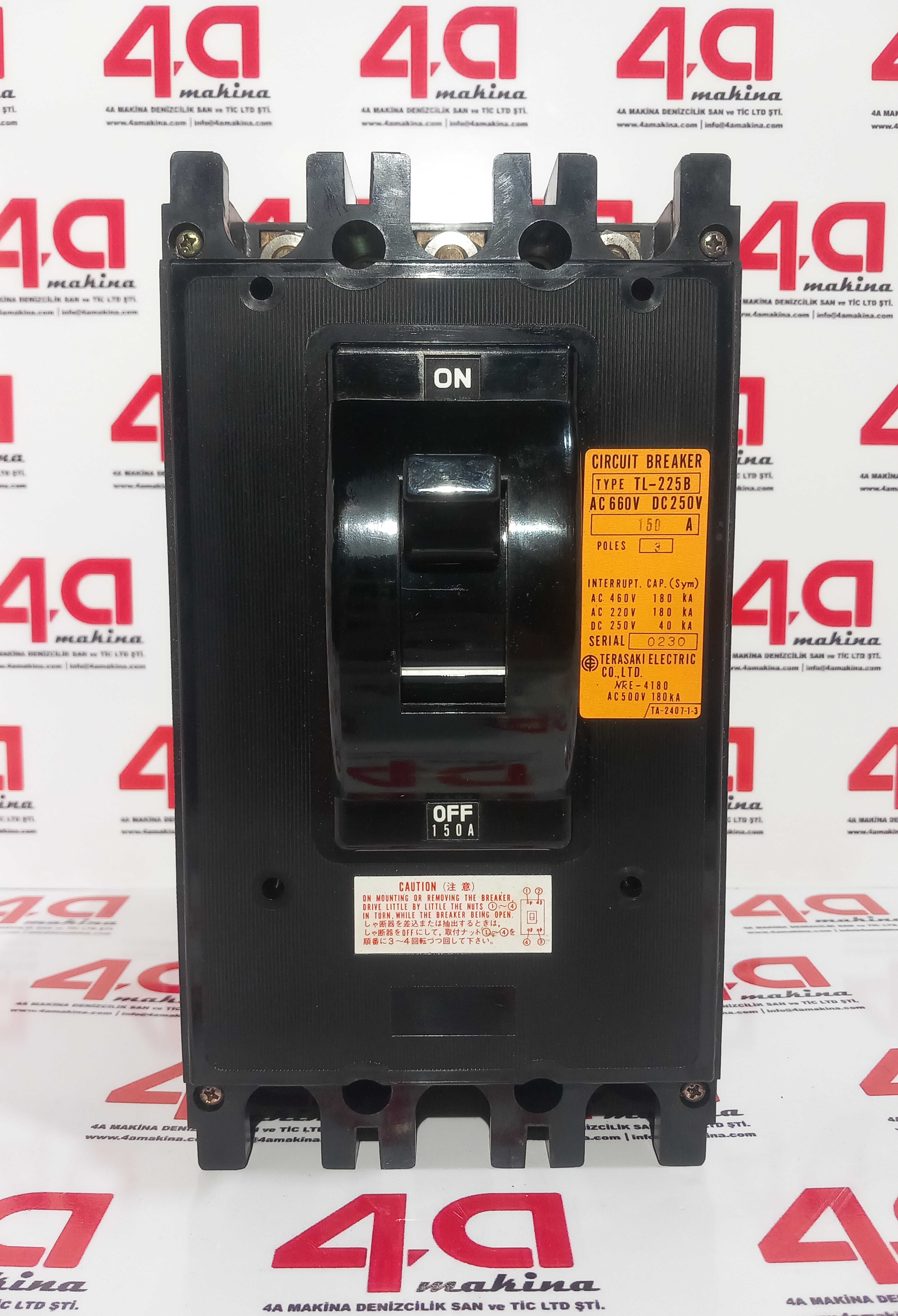 TERASAKI TL-225B Circuit Breaker 150A