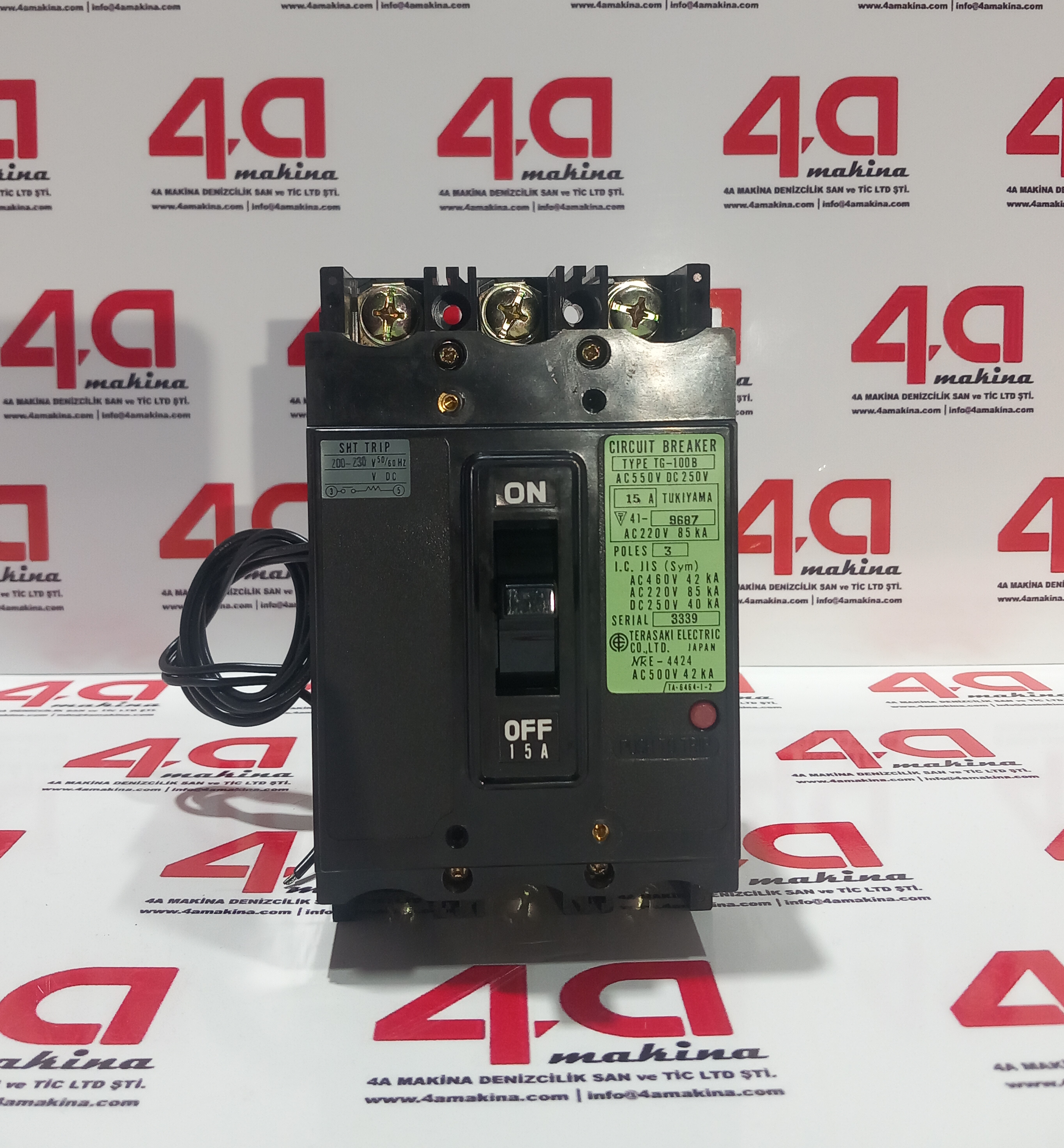 TERASAKI TG-100B Circuit Breaker 15A