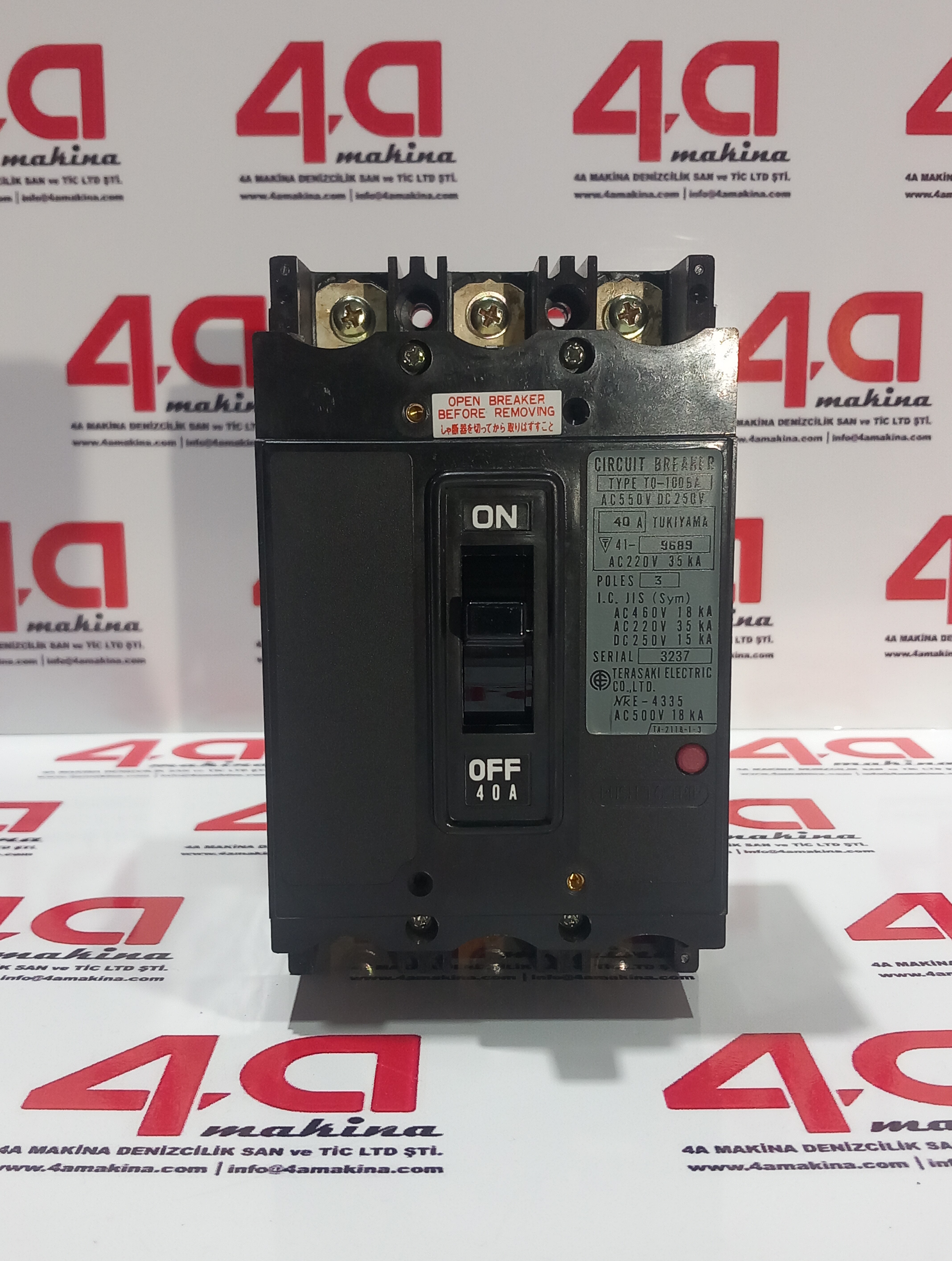 TERASAKI T0-100BA Circuit Breaker 40A