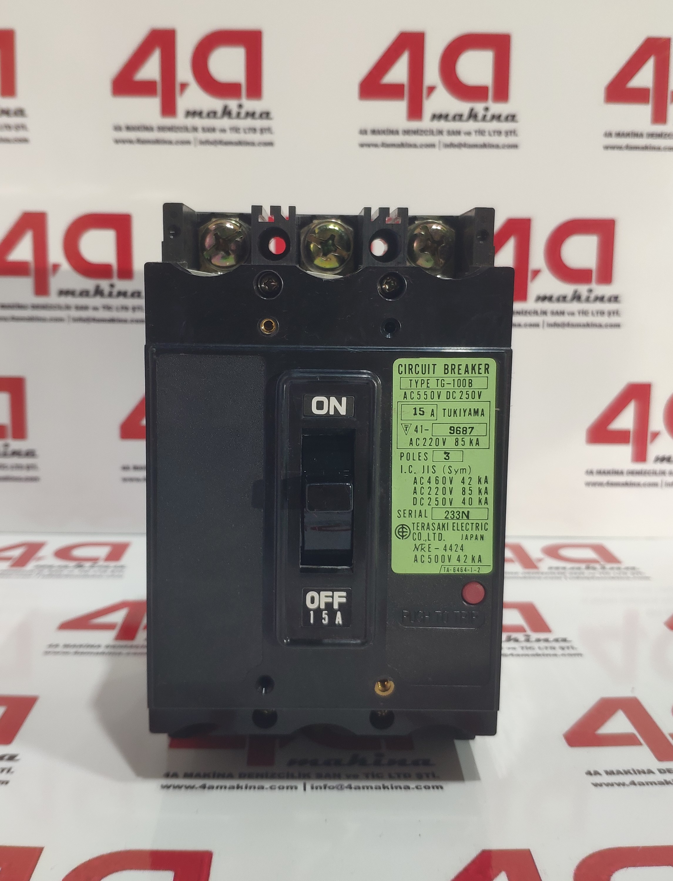 TERASAKI TG-100B Circuit Breaker 15A