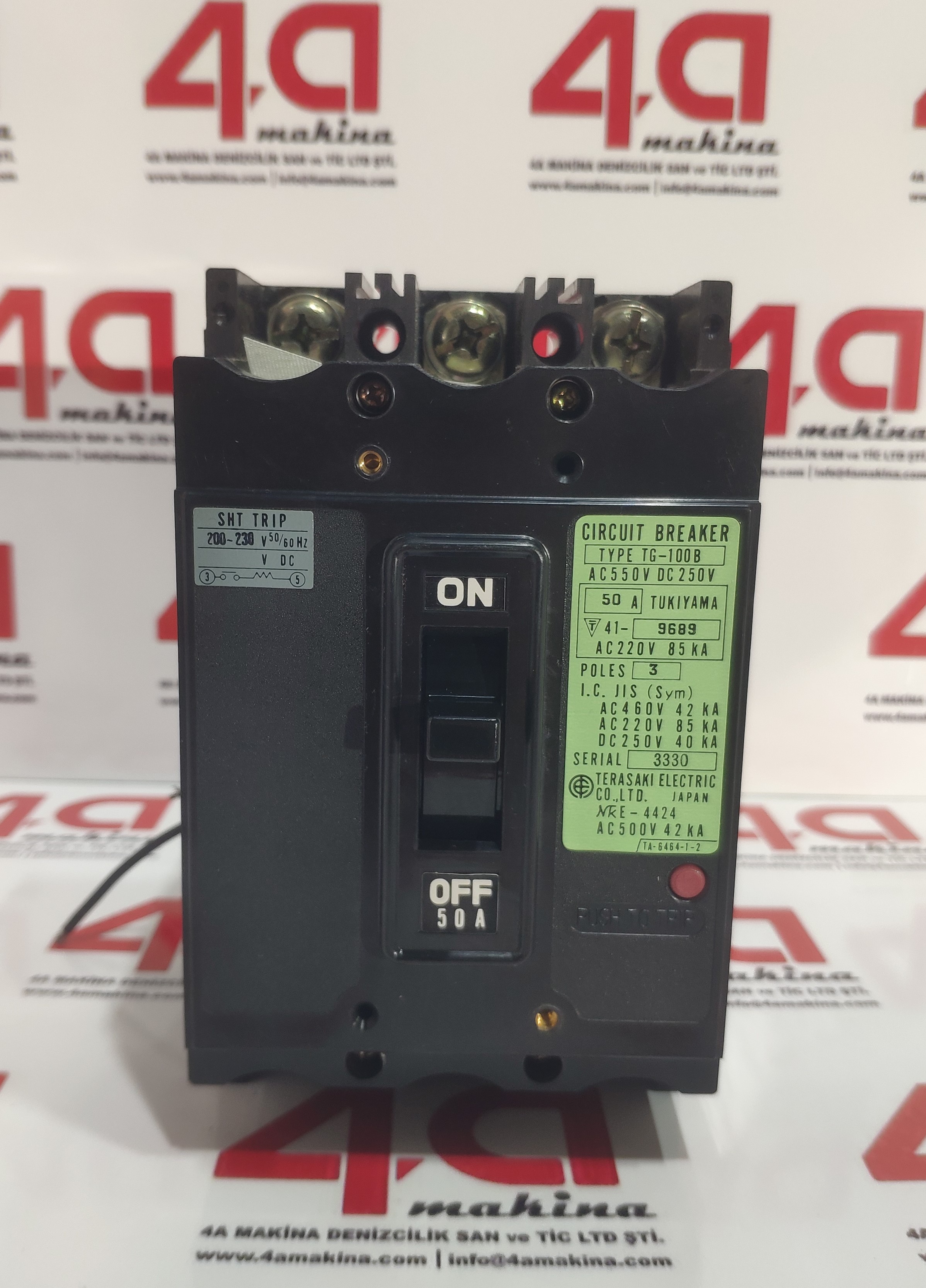 TERASAKI T0-100BA Circuit Breaker 50A